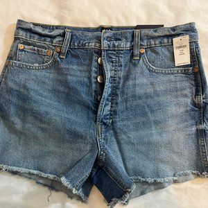 GAP High Rise Cheeky Denim Short (Medium Indigo) Tall Size 10/30